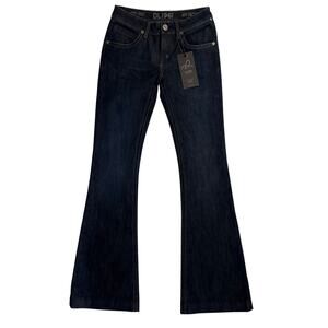 DL1961 Joy Super “HighRish” Low Rise Flare Jeans in Dazed